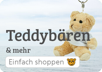 Teddybären und mehr. Auswahl an Geschenkideen.