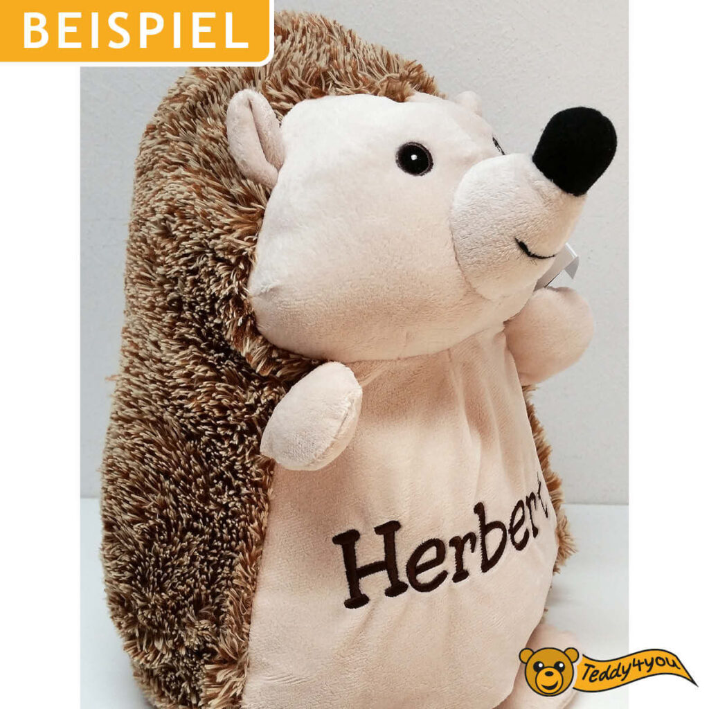Plüschtier Igel mit Name