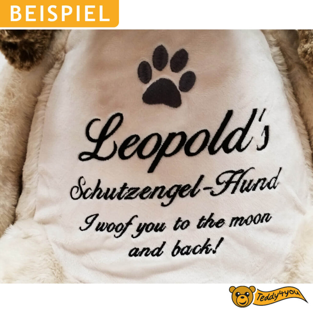 Kuscheltier Hund mit Name