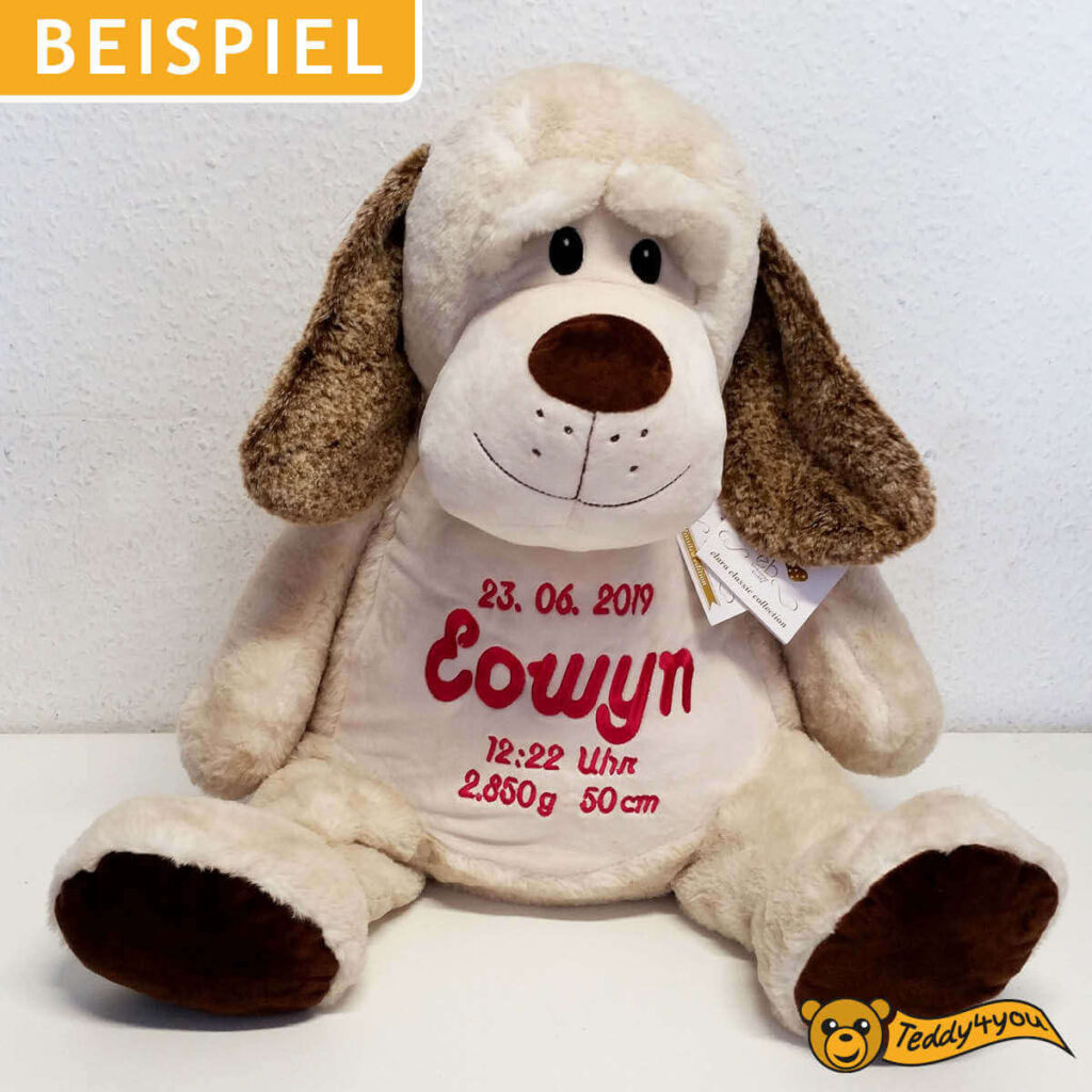Hund mit Name und Geburtsdaten