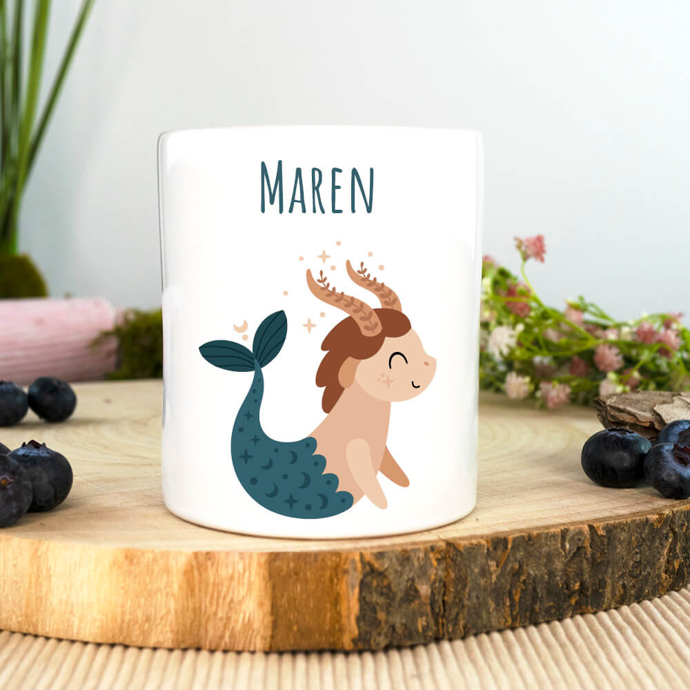 Spardose Sternzeichen Steinbock mit Name