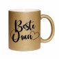 Preview: Beste Oma | Glitzertassen –  in 15 verschiedenen Glitzerfarben | Personalisiert mit Wunschname | Keramik | Lustige Tasse Büro | Tasse lustiger Spruch | Witzige Kaffeetassen | Friesentasse mit Namen | Glitzertasse