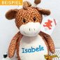 Preview: Plüschtier Giraffe mit Namen - Beispiel