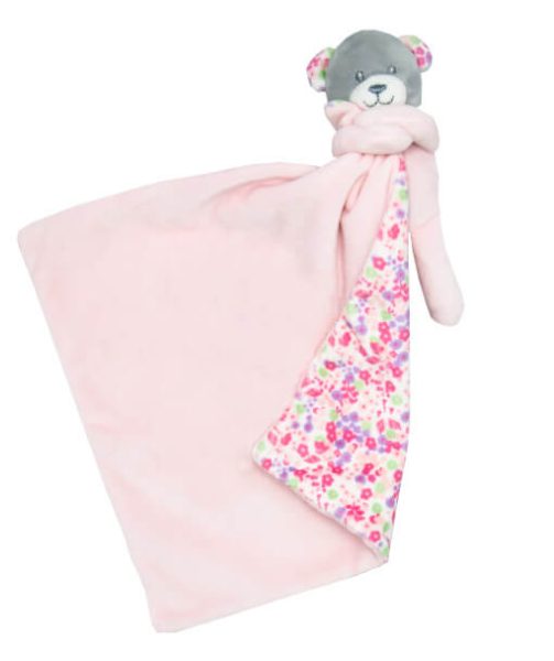 Baby Schmusetuch Bärchen Emma | rosa | 35 cm