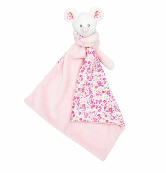Baby Schmusetuch Mäuschen Mia | rosa | 35 cm